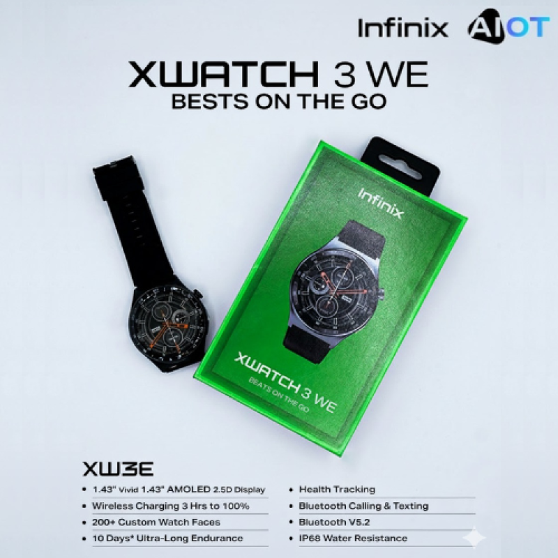 Infinix XWatch 3 WE Smart Watch XW3E Price in Pakistan