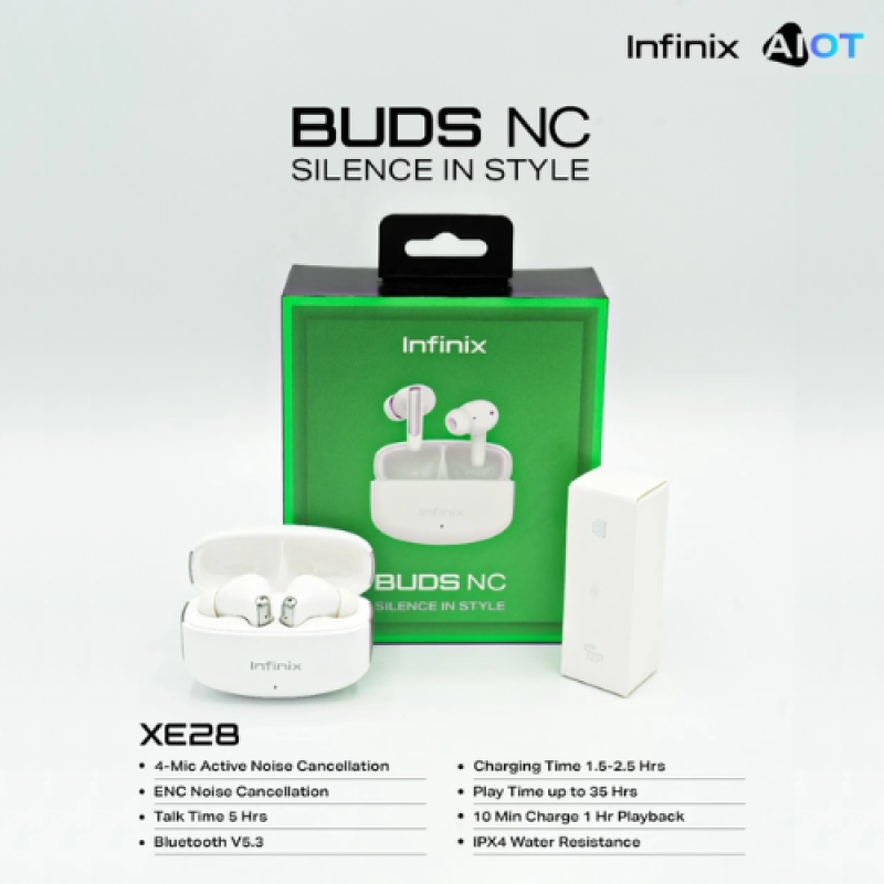 Infinix Buds NC Noise Cancellation Wireless Earbuds XE28 Price in Pakistan