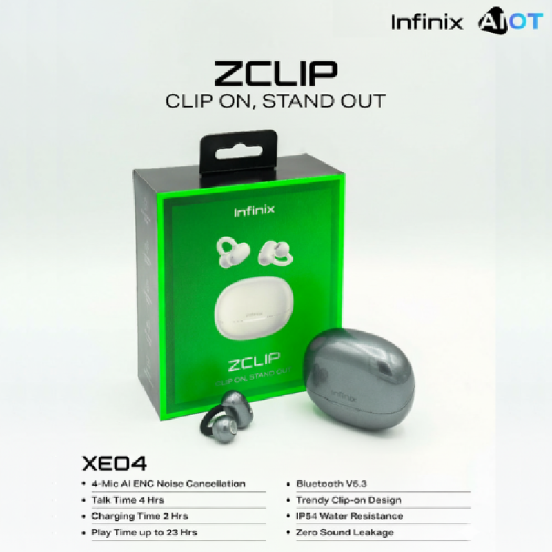 Infinix ZCLIP Noice Cancellation NC Earbuds XE04 Price in Pakistan