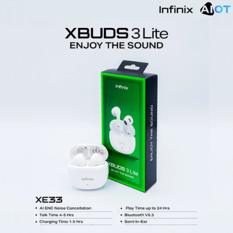 Infinix XBUDS 3 Lite Noise Cancellation Earbuds XE33 Price in Pakistan