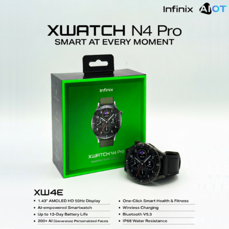 Infinix XWATCH N4 Pro AI Smart Watch XW4E Price in Pakistan