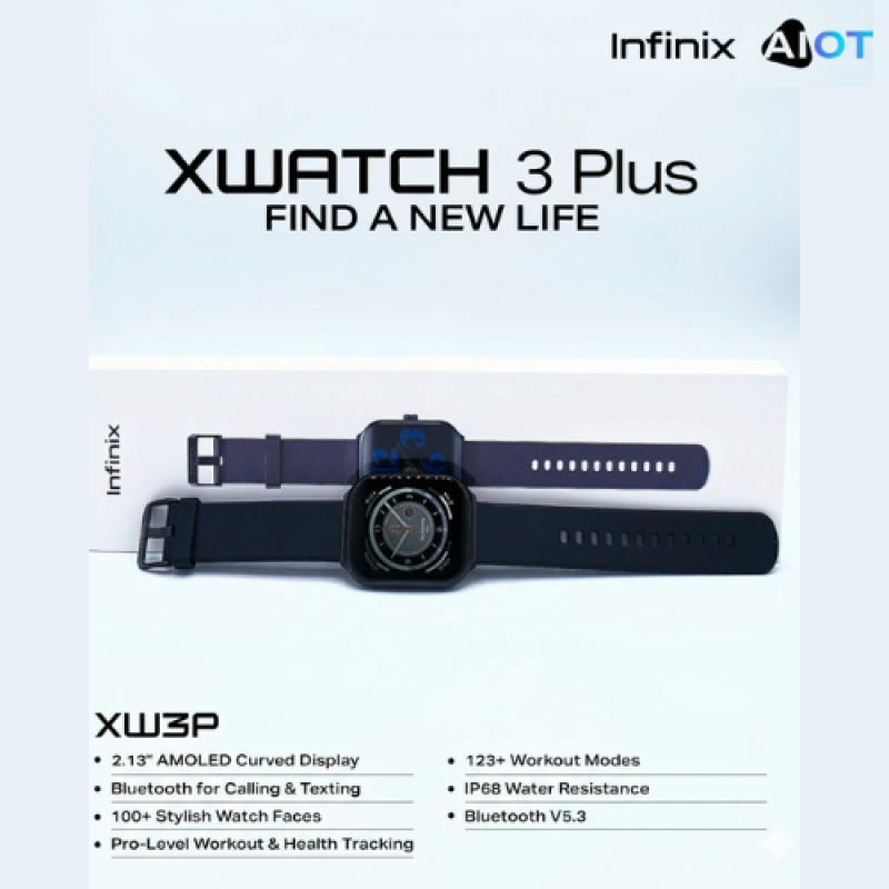 Infinix XWatch 3 Plus SmartWatch Black XW3P Price in Pakistan