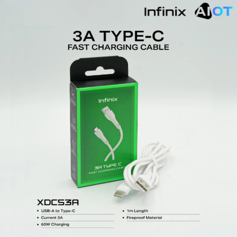 Infinix 60W Fast Charging Type-C Cable 1M XDC53A Price in Pakistan