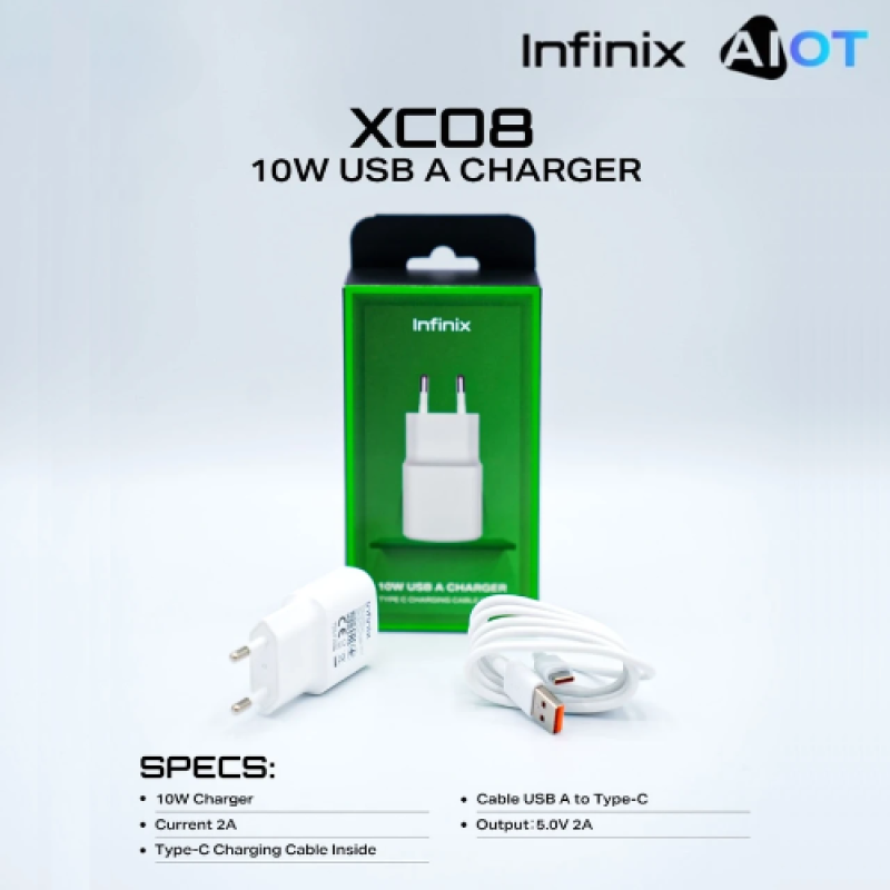 Infinix 10W Type-C Charger Kit XC08 Price in Pakistan