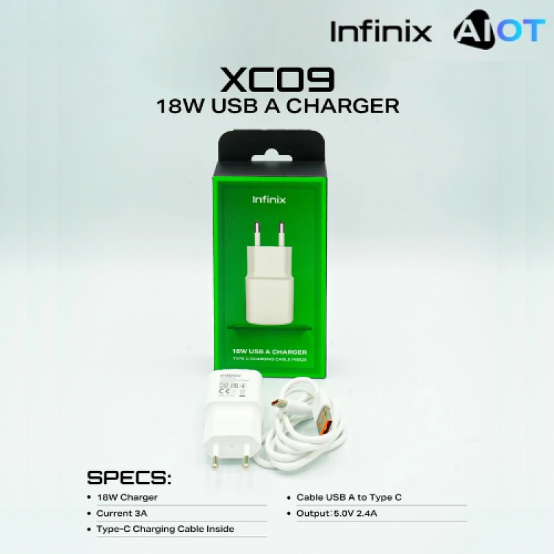 Infinix 18W Type-C Charger Kit XC09  Price in Pakistan