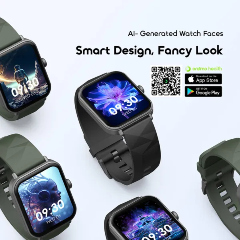Oraimo Watch Nova 2 Lite 1.93'' AMOLED Full Touch Screen Smart Watch (OSW-814L)