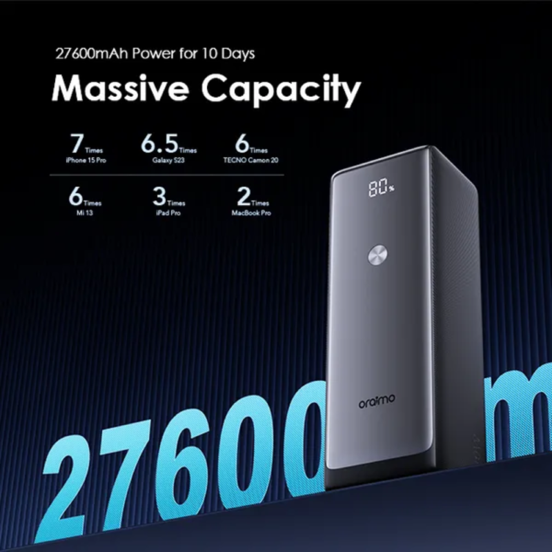 Oraimo PowerJet 130 27600mAh 130W PowerBank (OPB-727SQ)
