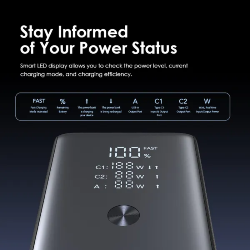 Oraimo PowerJet 130 27600mAh 130W PowerBank (OPB-727SQ)