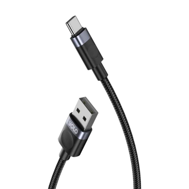 Yolo Flow USB to Type-C Fast Charging Cable Black Y-076