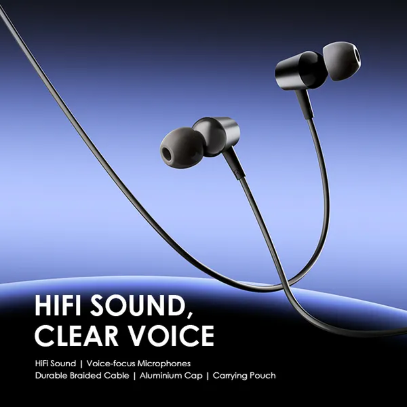 oraimo Trumpet 3 HIFI Audio In-Ear Headphones Black (OEP-E40)