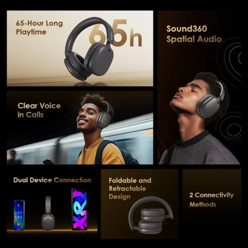 Oraimo BoomPop Lite ENC Over-Ear Wireless Headphones (OHP-317)