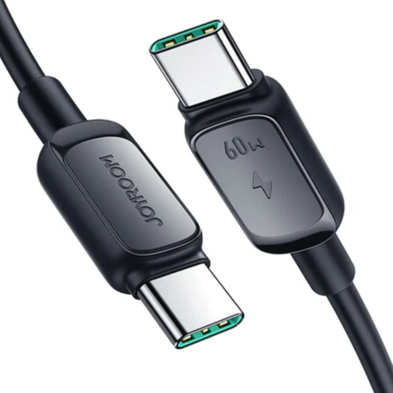 Joyroom 60W Fast Charging Cable (Type-C to Type-C) 1.2m Black ‚Äì S-A14 Price in Pakistan