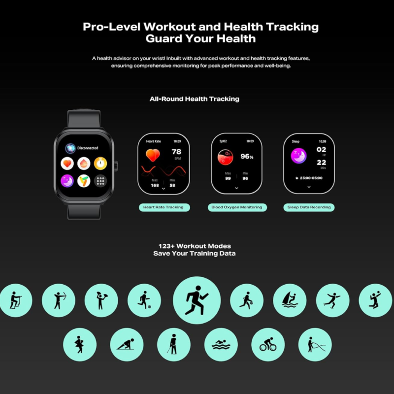 Infinix XWatch 3 Plus SmartWatch Black XW3P