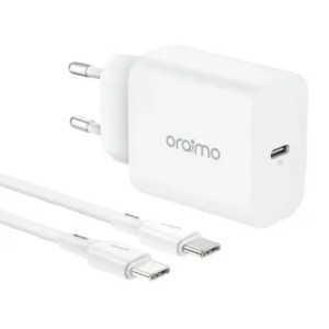 Oraimo PowerCube 20W Fast Charger With Type-C To Type-C Cable White (OCW-E106S+CC54)