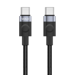 Yolo Flow Type-C to C Fast Charging Cable Black Y-079