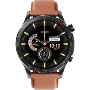 Yolo Ultron Genuine Leather Strap Smart Watch