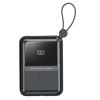 Xzone 22.5W Mini Power Bank With Cable Type C & Lightning 10000Mah QP190 Mini Black