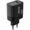Yolo 45W Dual Port USB-A + Type-C GaN Charger Black‚Äì Y-451