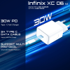 Infinix 30W Wall Charger with Type-C to Type-C 3A Cable XC06
