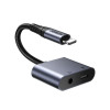 Joyroom 2-in-1 Audio Adapter (Lightning to 3.5mm+Lightning)-Black (Call Version) SY-L01